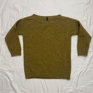 Stile Benetton Green 100% wool sweater